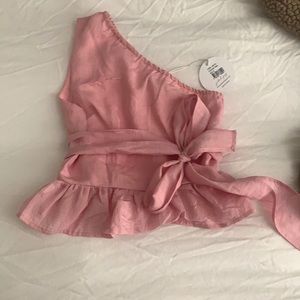 BNWT Cropped One Shoulder Top